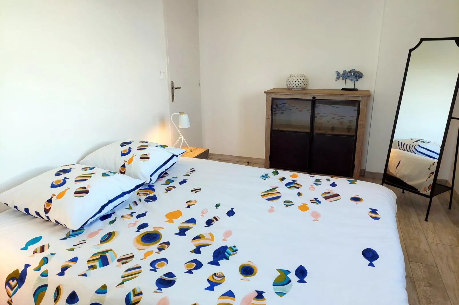 Ferienhaus mit Panorama-Meerblick Plonévez-Porzay-Schlafzimmer