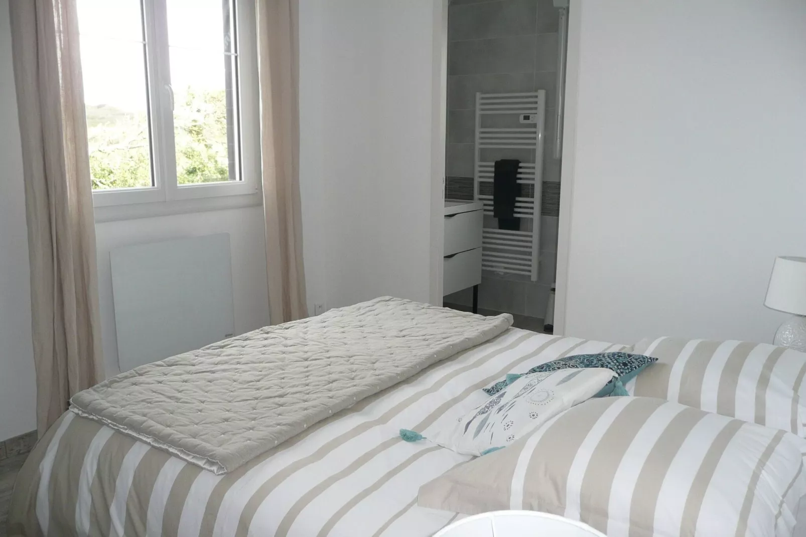 Ferienhaus mit Panorama-Meerblick Plonévez-Porzay-Schlafzimmer