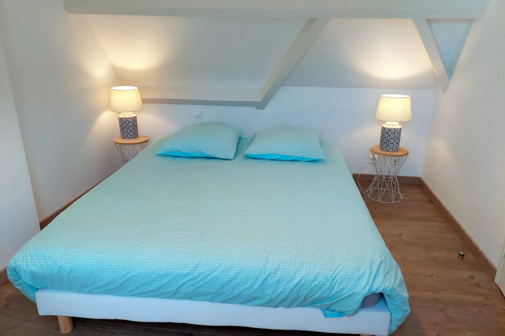 Ferienhaus mit Panorama-Meerblick Plonévez-Porzay-Schlafzimmer