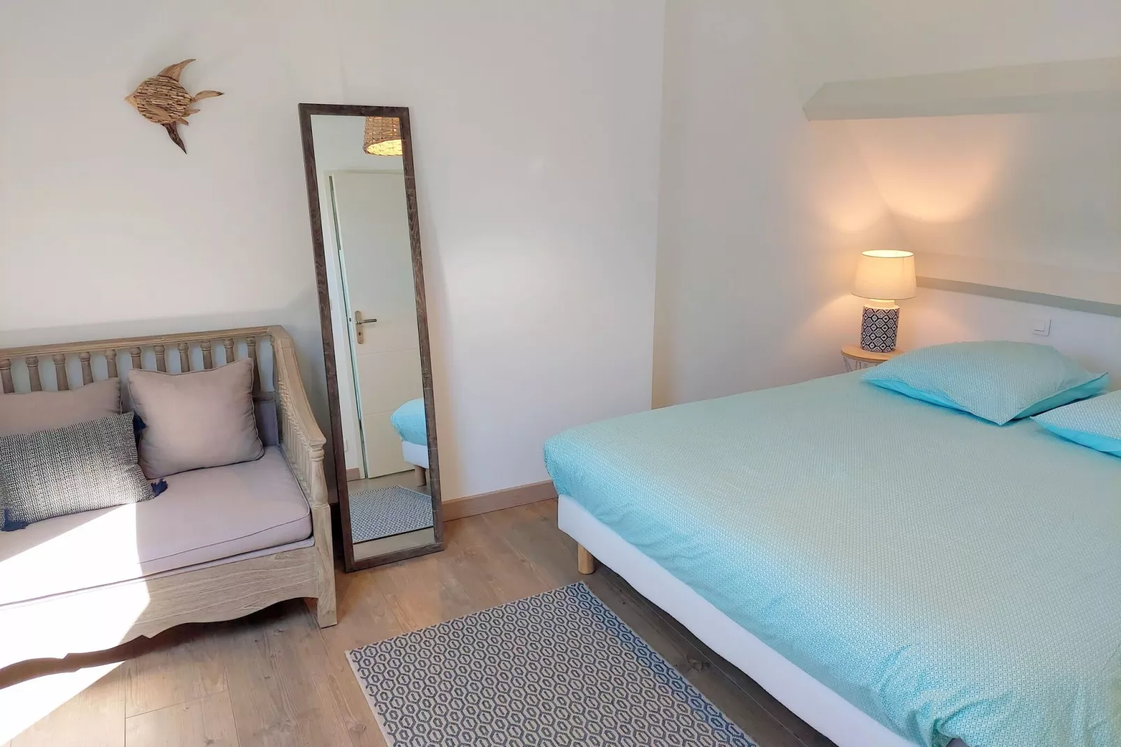Ferienhaus mit Panorama-Meerblick Plonévez-Porzay-Schlafzimmer