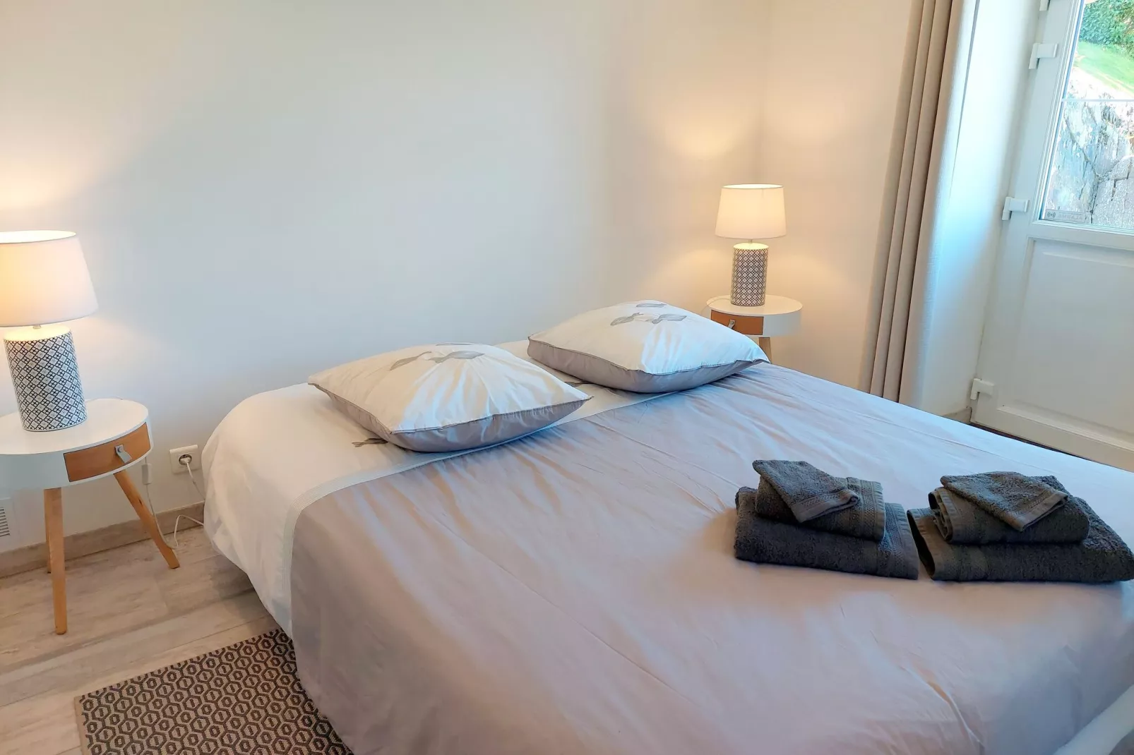 Ferienhaus mit Panorama-Meerblick Plonévez-Porzay-Schlafzimmer