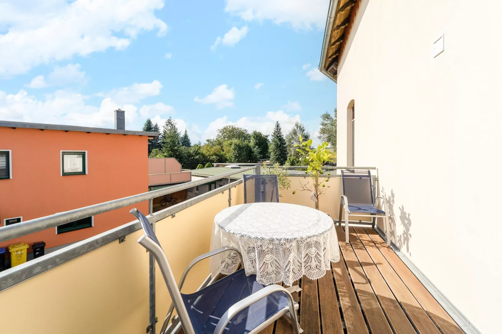 Ferienwohnung Petersberg-Terrace balcony