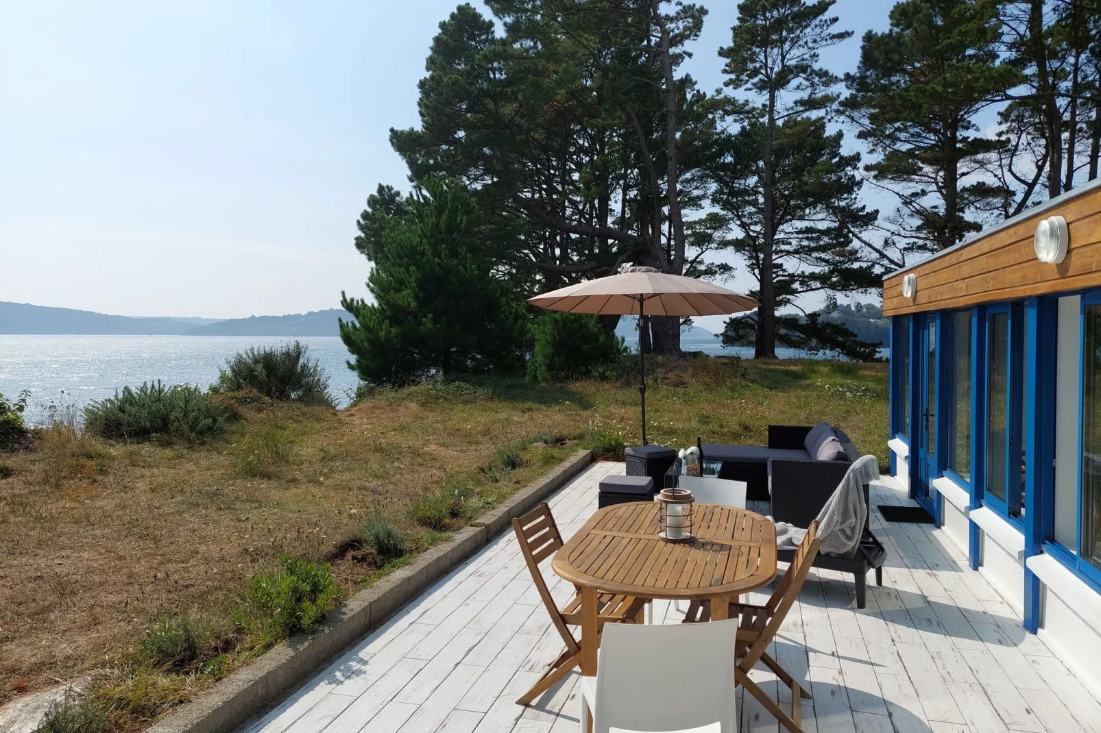 Ferienhaus vom Meer umgeben Hanvec-Terrace balcony