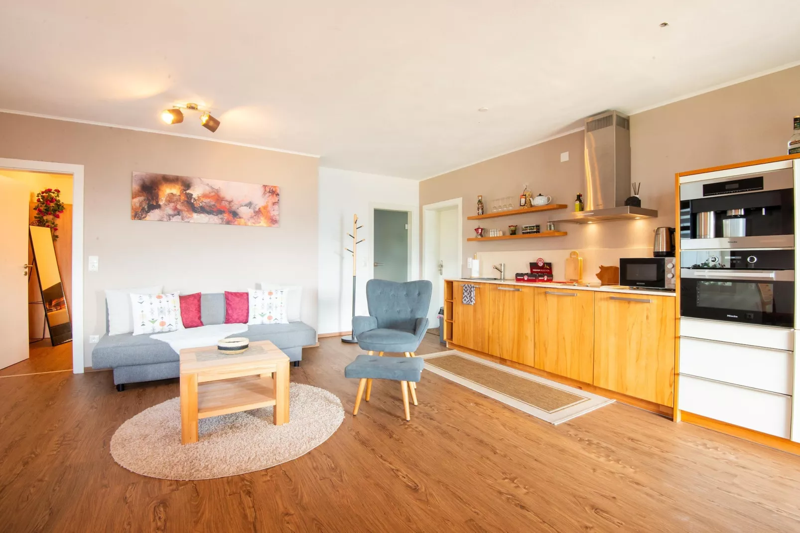 Alpblick Apart-Living room