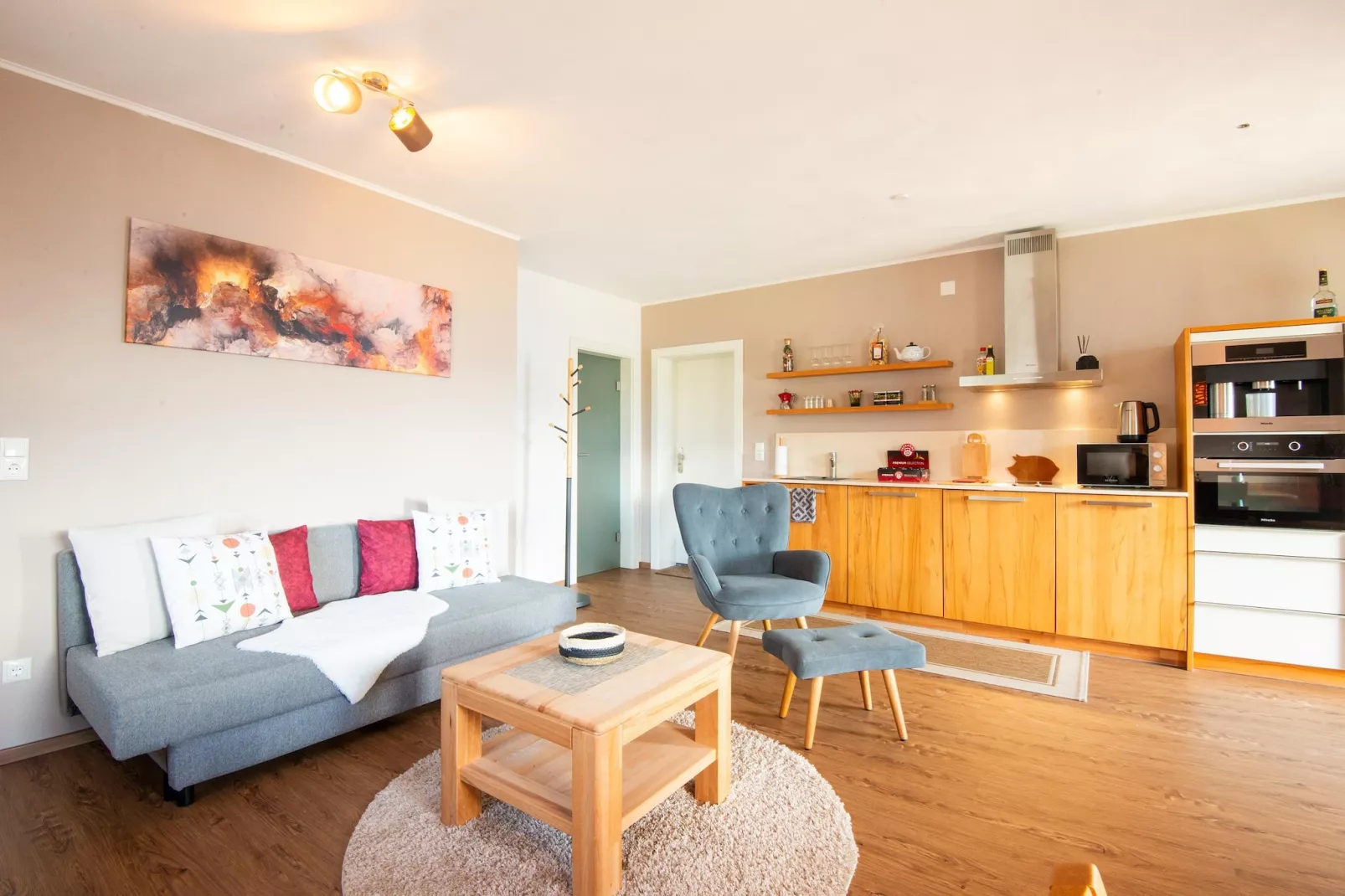 Alpblick Apart-Living room