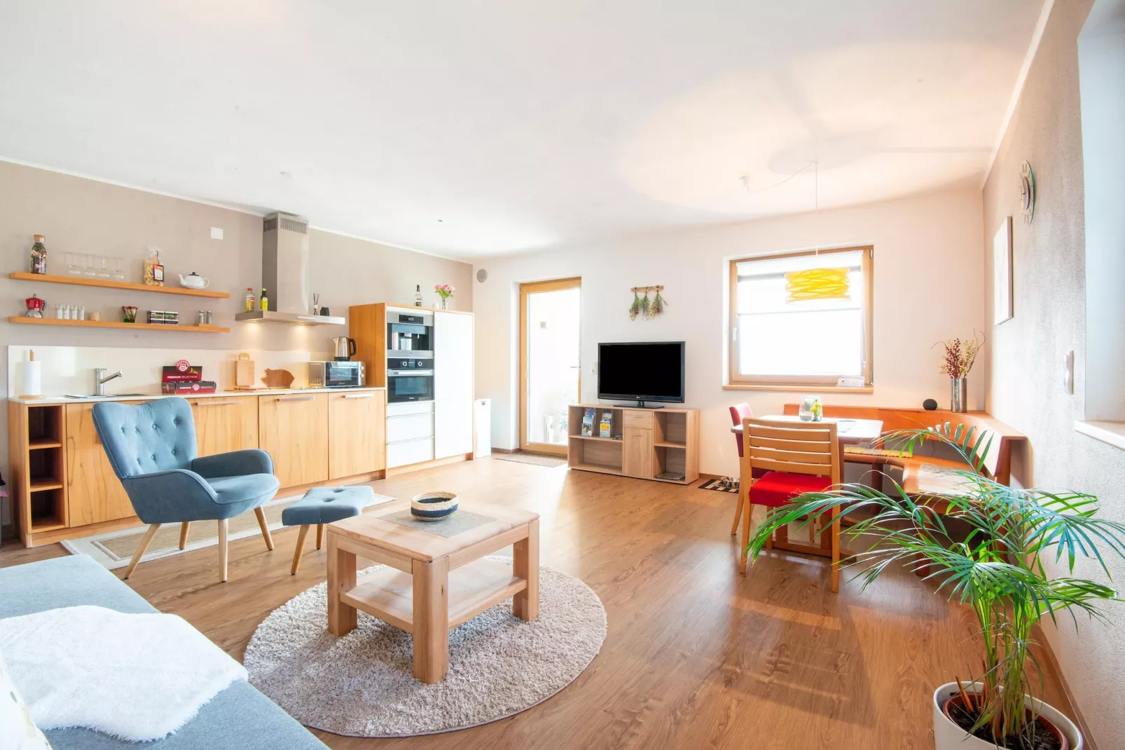 Alpblick Apart-Living room