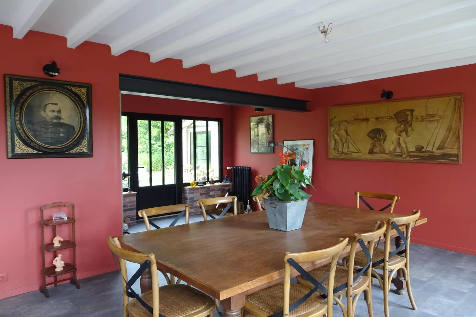 Holiday home in Canville la Rocque-Dining room