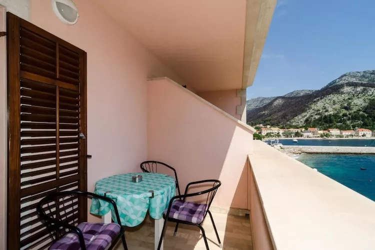 Apartments Bezek - Studio Apartment with Sea View 2 A-Terrace balcony