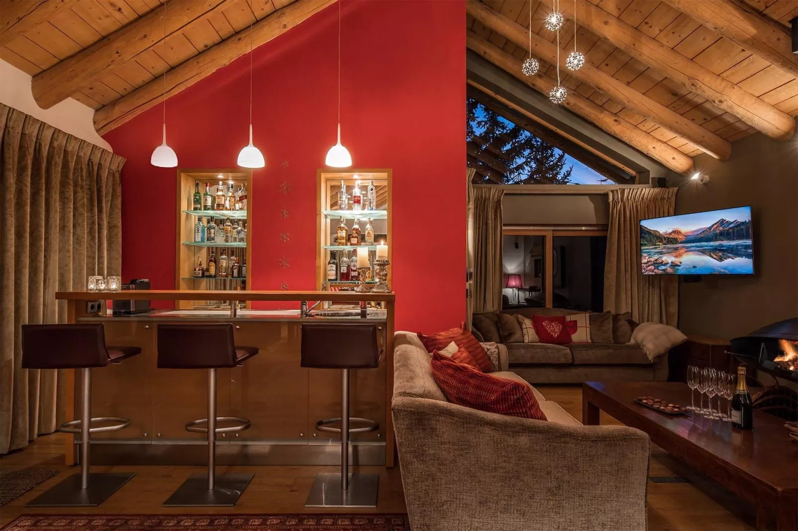 Chalet Arolla-Wohnzimmer