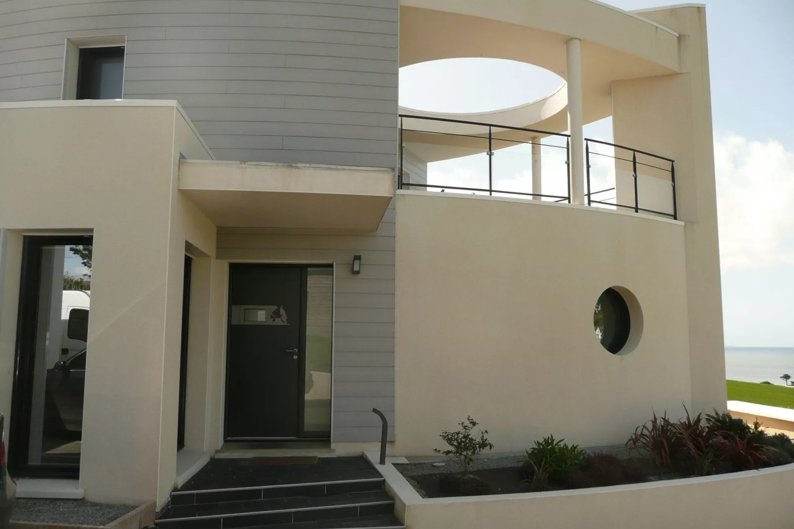 Premium-Ferienvilla mit Jacuzzi 180° Panorama-Meerblick Telgruc-sur-Mer-Exterior summer