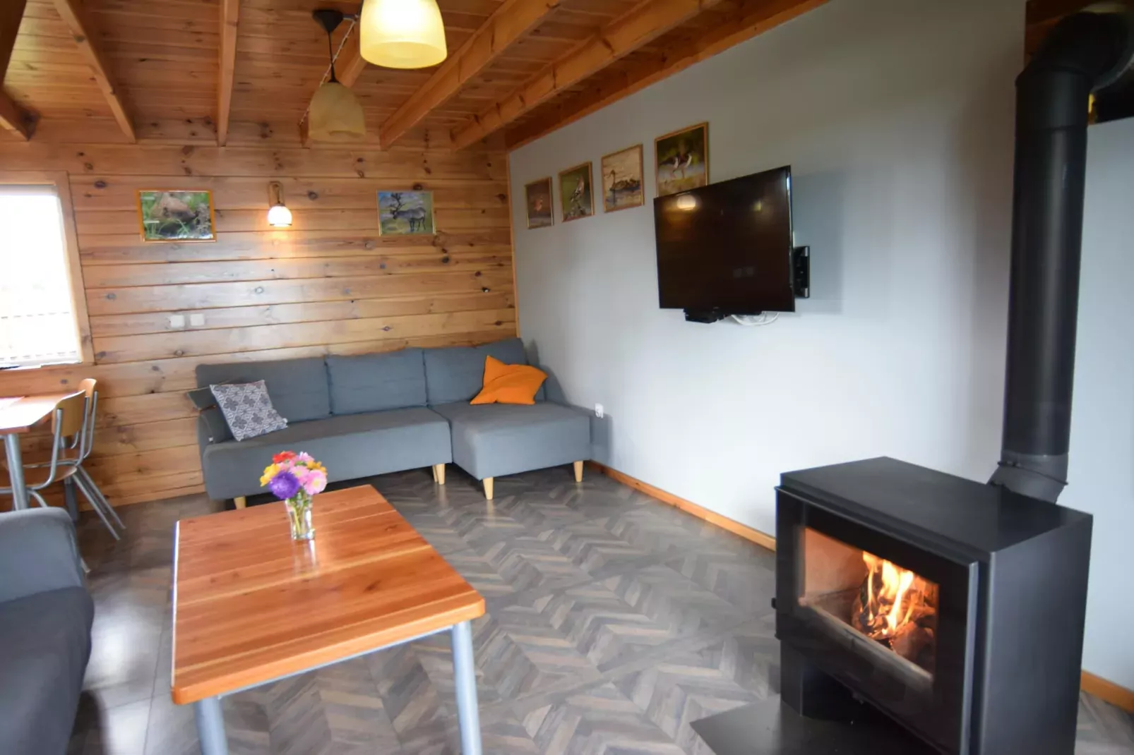 Holiday home Parchowo-Living room