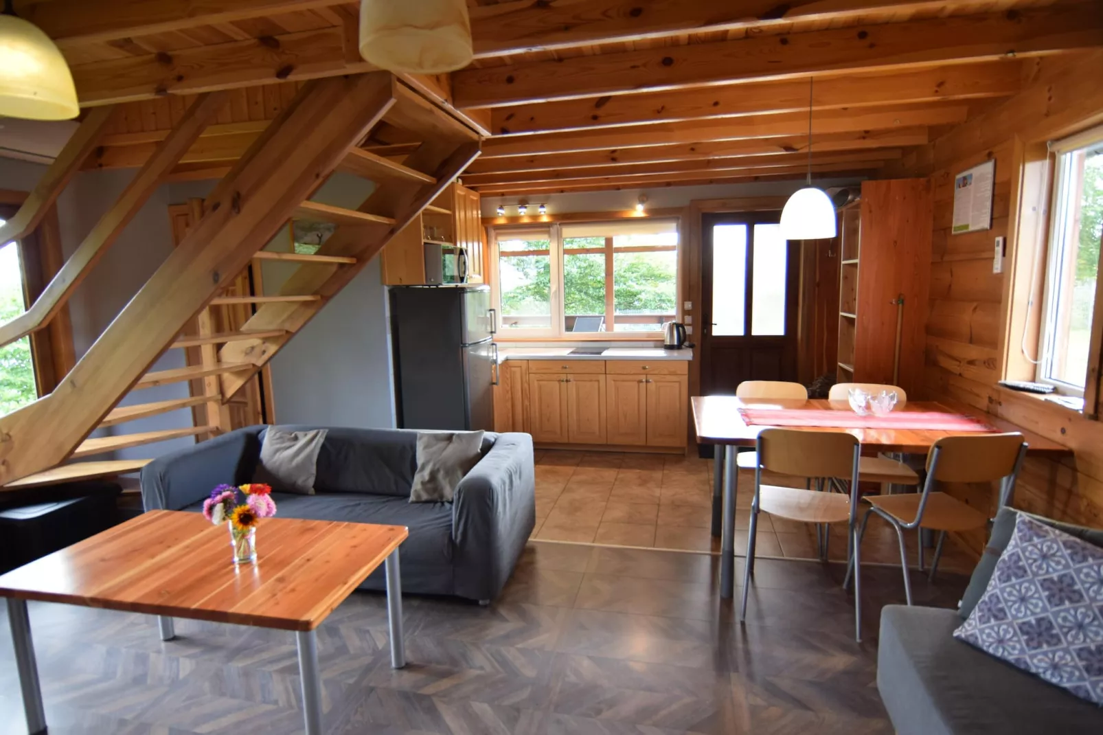 Holiday home Parchowo-Living room