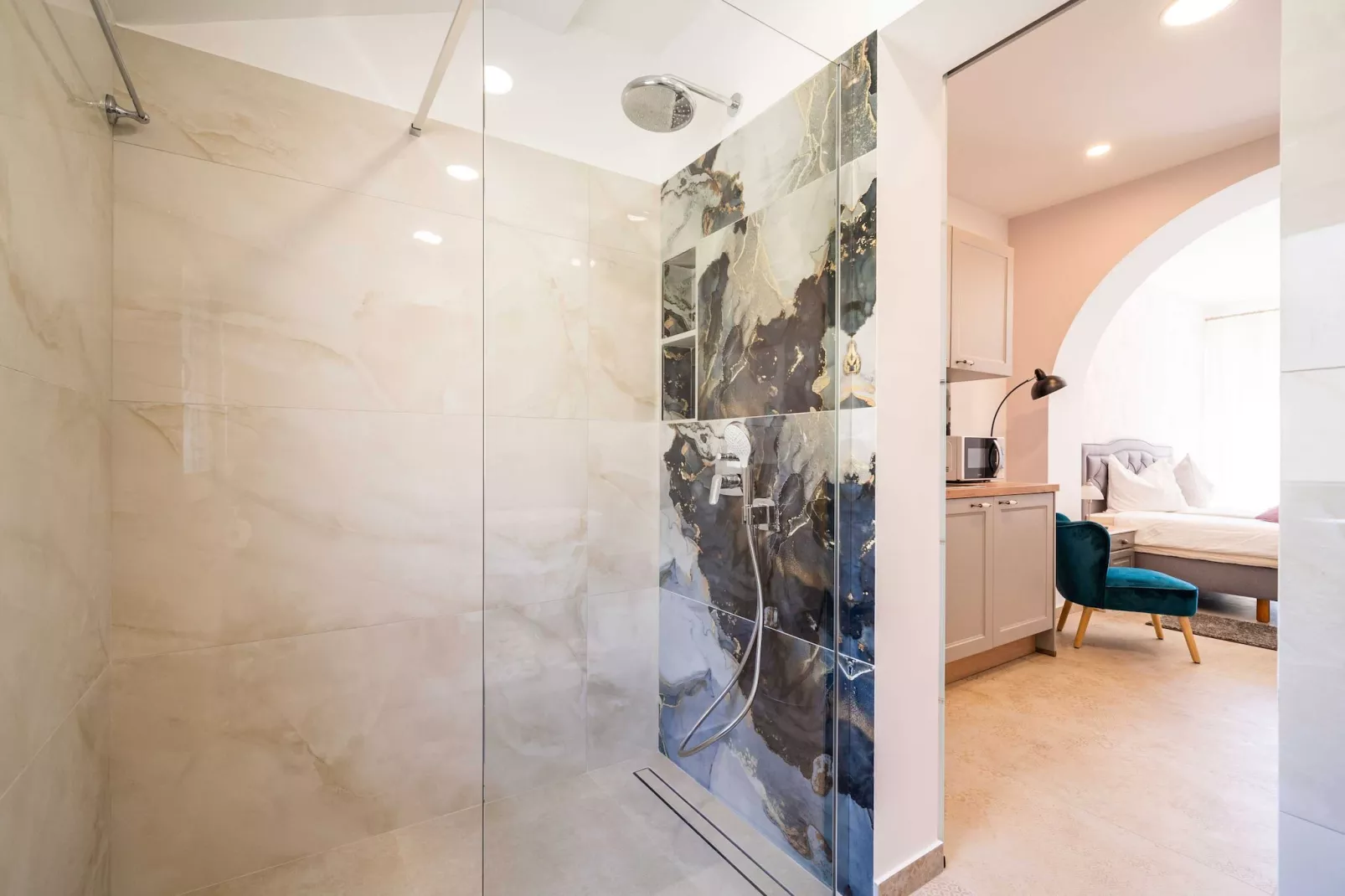 Apartment Villa Palma- Studio Apartment with Balcony and Sea View (Studio apartman 1)-Bathroom