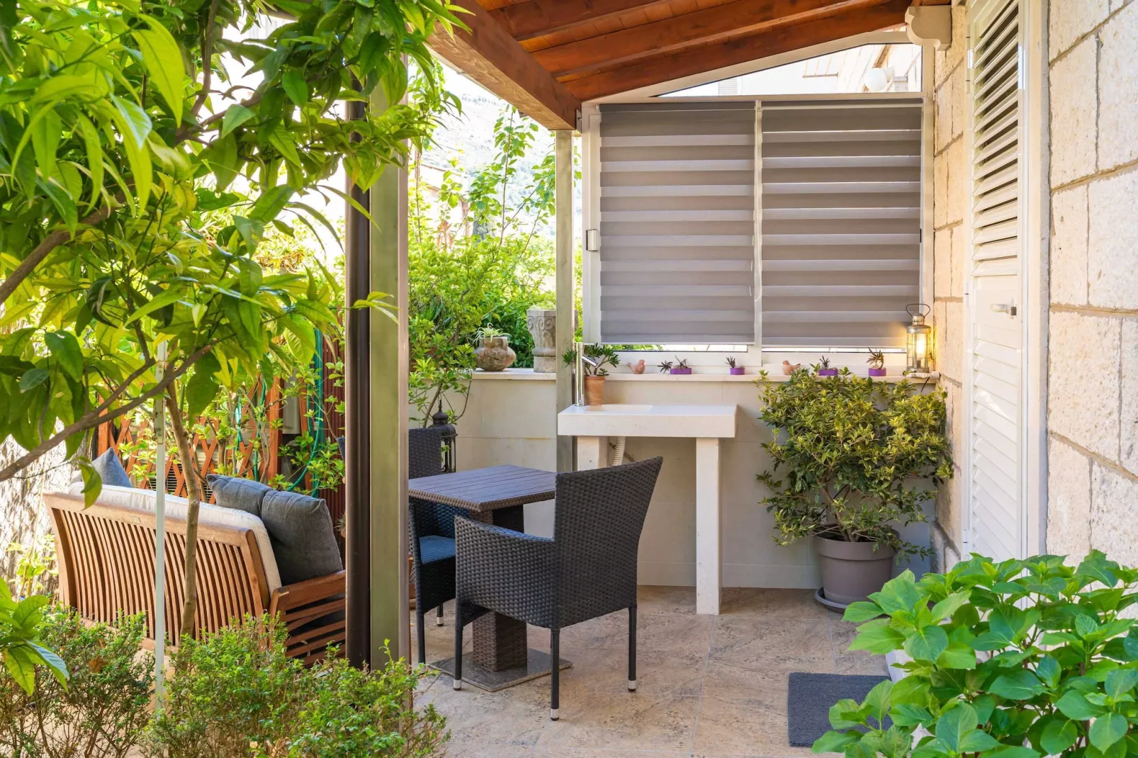 Apartments and Room Frane - Double Room-Terrace