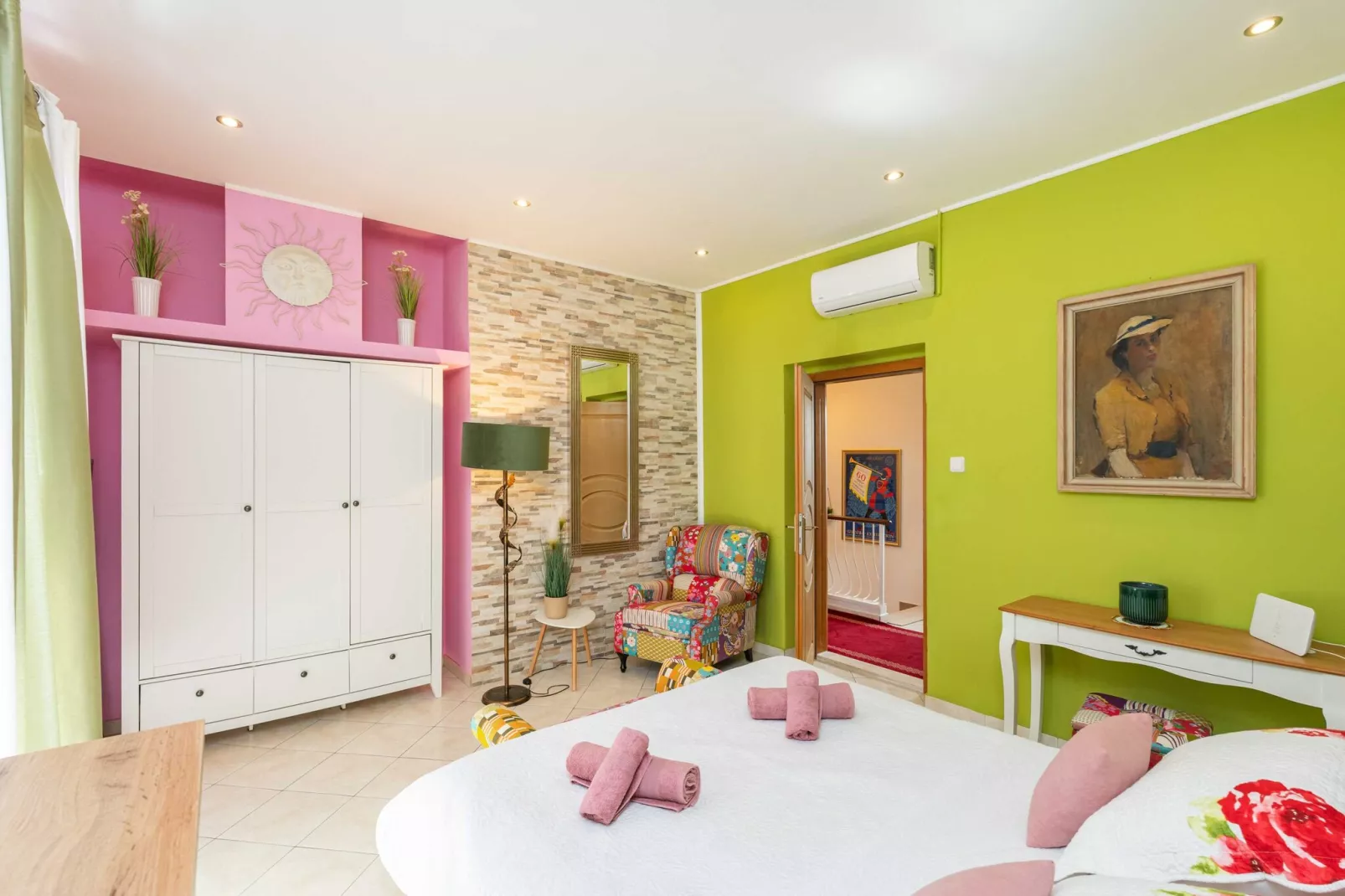 Villa Adrian - Six Bedroom Villa with Swimming pool and Sea View-Bedroom