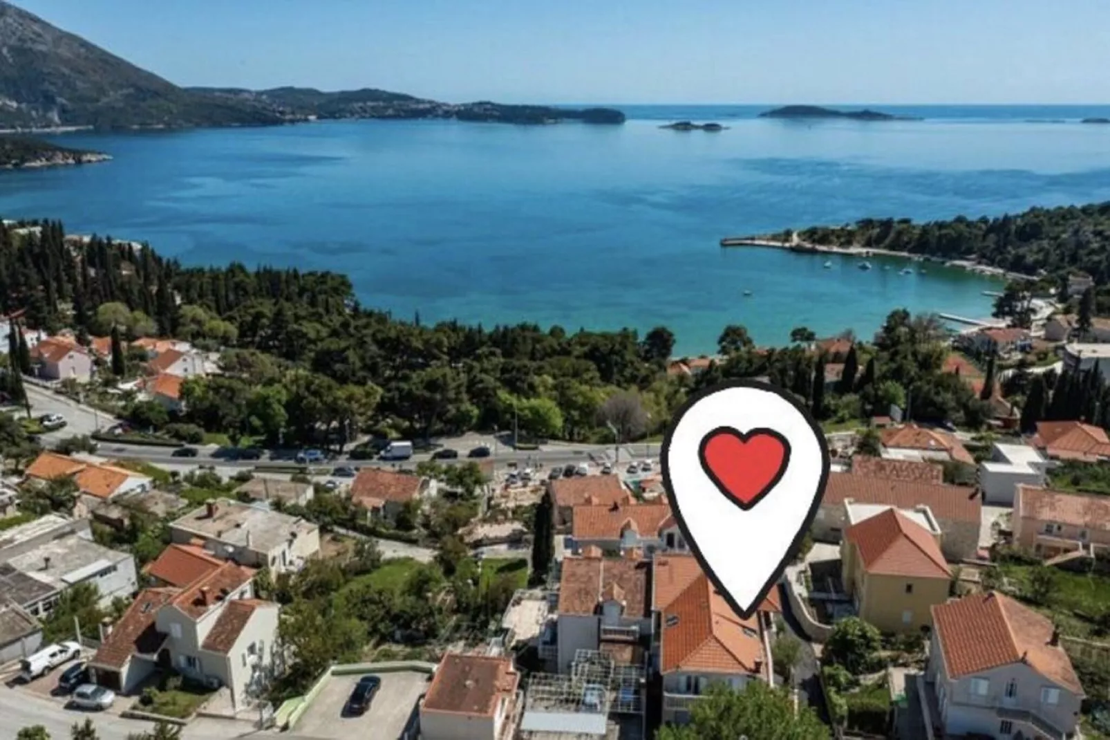 Apartments Subrenum - Comfort Two Bedroom Apartment with Terrace and Sea View (A2)-View