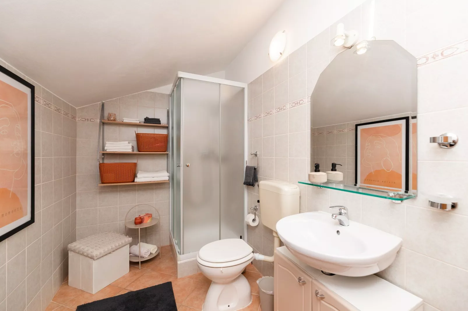 Apartments Roda - Standard One Bedroom Apartment with Terrace (Helena) - (ST)-Bathroom