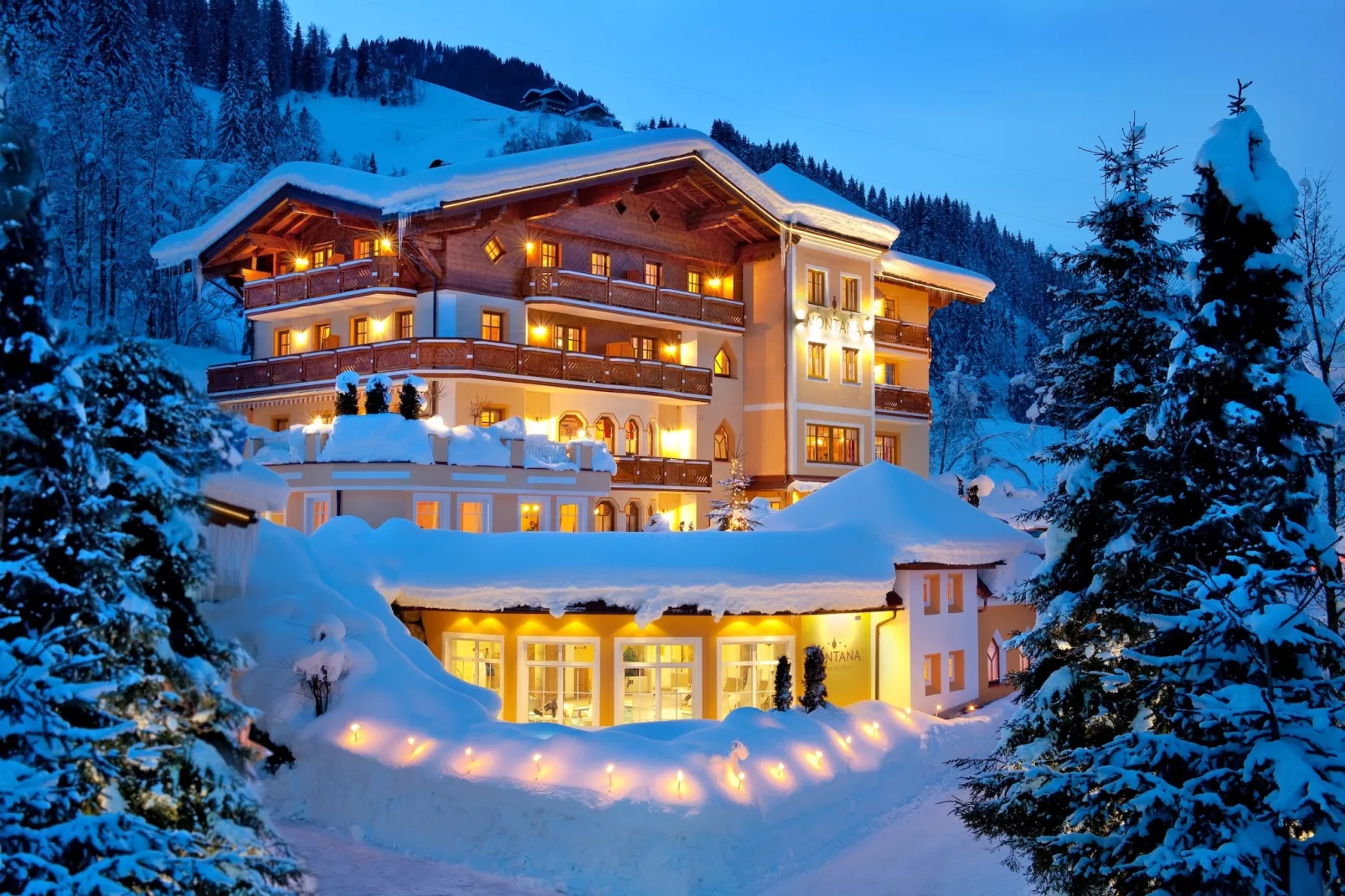 Wellness-Aparthotel-Kleinarl-Außenbereich Winter