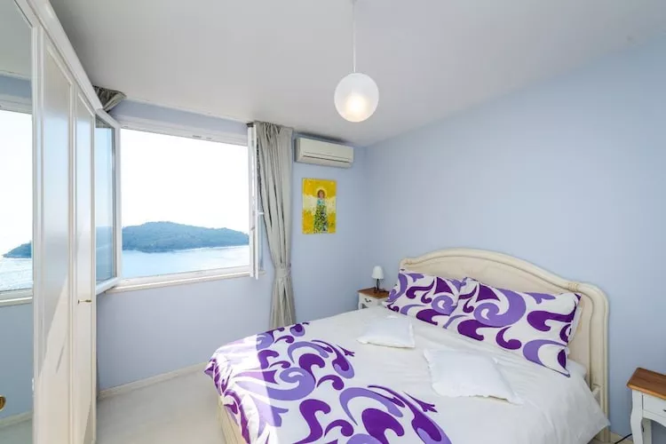 Stella Maris- One Bedroom Apartment with Balcony and Sea View-Bedroom