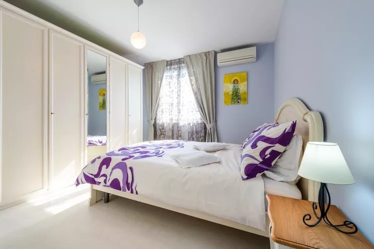 Stella Maris- One Bedroom Apartment with Balcony and Sea View-Bedroom