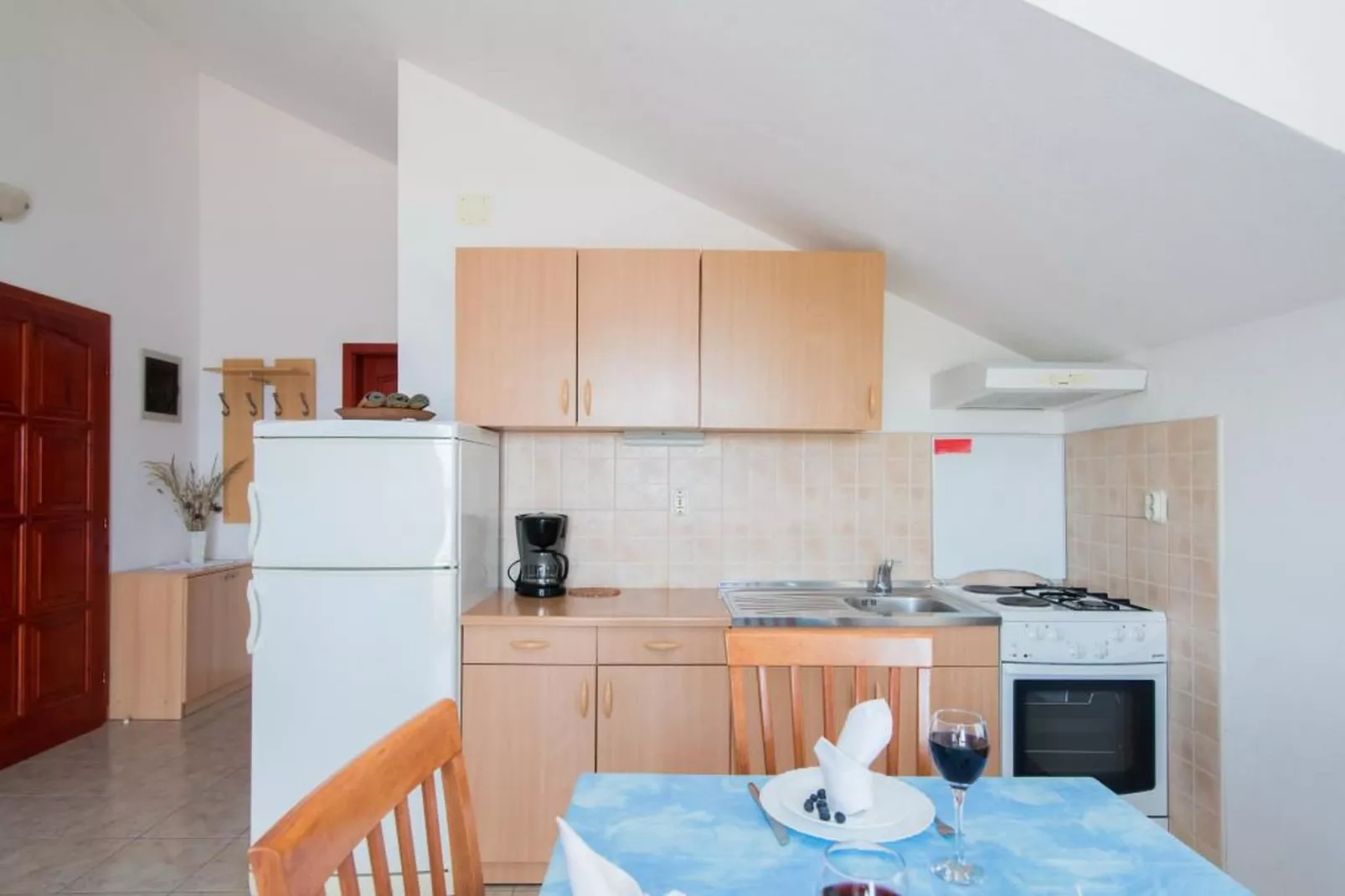 Apartments Ana & Bogdan - One Bedroom Apartment with Terrace and Sea View (A1) (ST)-Kitchen