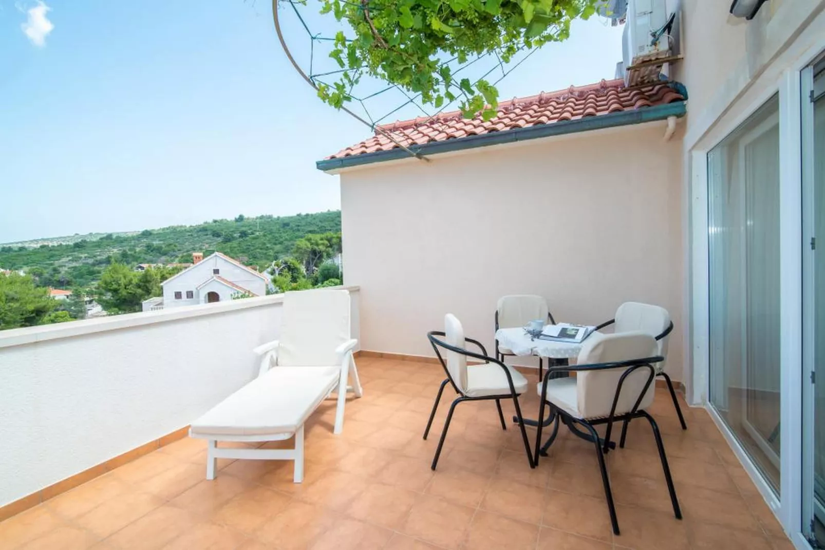 Apartments Ana & Bogdan - One Bedroom Apartment with Terrace and Sea View (A1) (ST)-Terrace