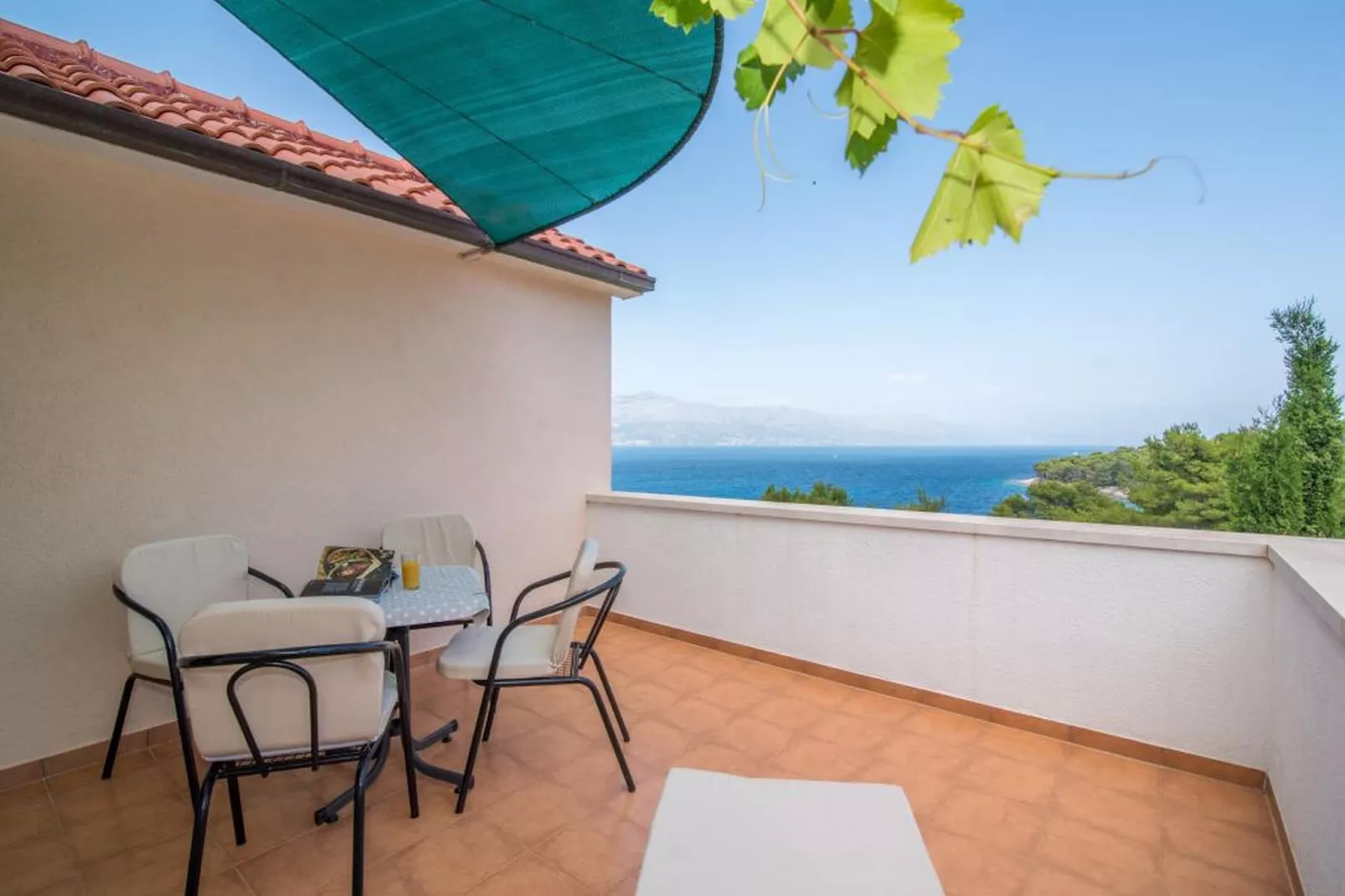 Apartments Ana & Bogdan - One Bedroom Apartment with Balcony and Sea View (A2) (ST)-Terrace