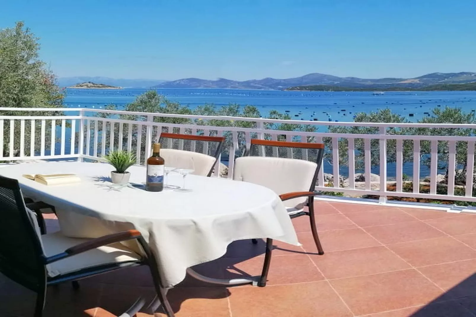 Holiday Home Blue Dream - Two Bedroom Apartment with Terrace and Sea View (A2)-Terrasse