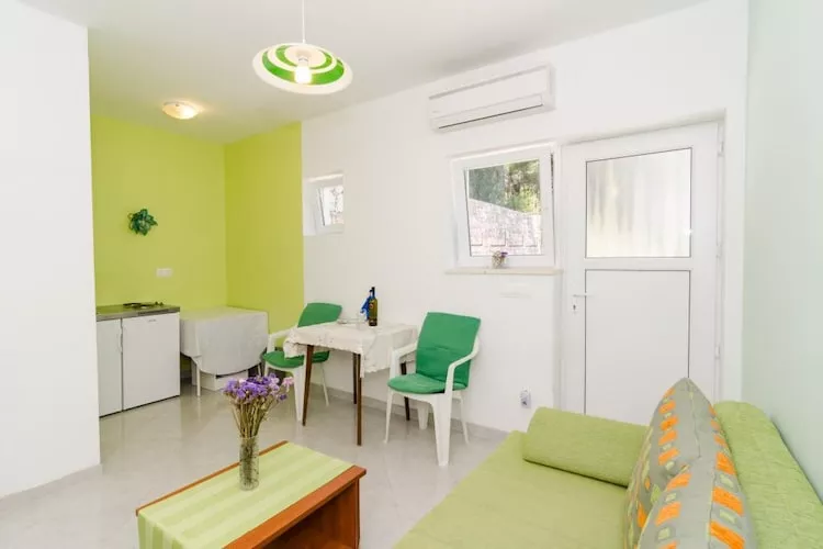 Apartments & Rooms Tapera- Standard One Bedroom Apartment with Terrace and Garden View ( ZELENI 2 )-Living room