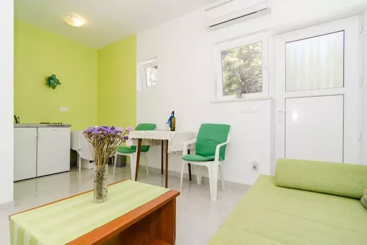 Apartments & Rooms Tapera- Standard One Bedroom Apartment with Terrace and Garden View ( ZELENI 2 )-Kitchen