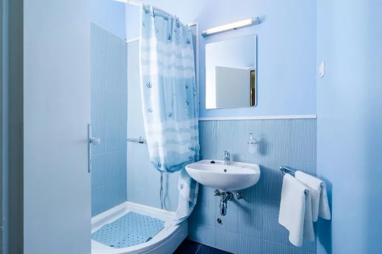 Apartments & Rooms Tapera- Standard One Bedroom Apartment with Terrace and Garden View ( ZELENI 2 )-Bathroom