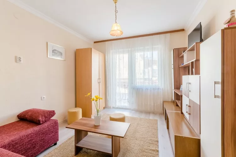 Apartments Fidelis - One Bedroom Apartment with Terrace and Garden View(2)-Living room