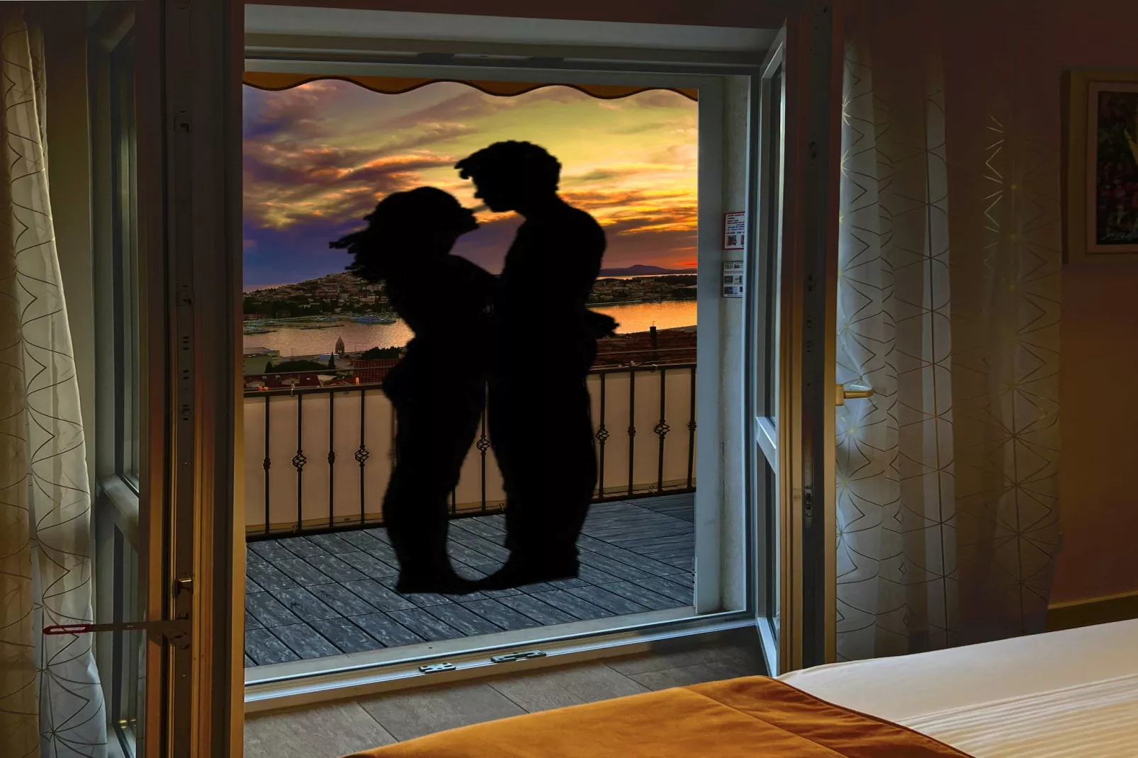 Nika Family Apartments - Superior Studio Apartment with Balcony and Sea View (A3)-Terrace balcony