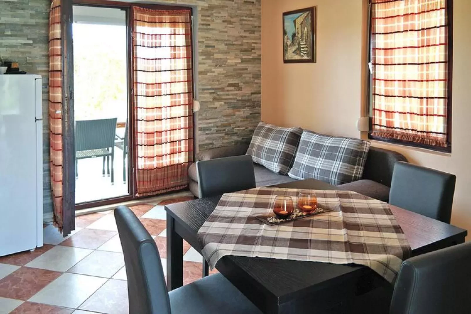 Apartments Lug Privlaka A4 plus1 ca 40 qm  with 5 persons-Living room