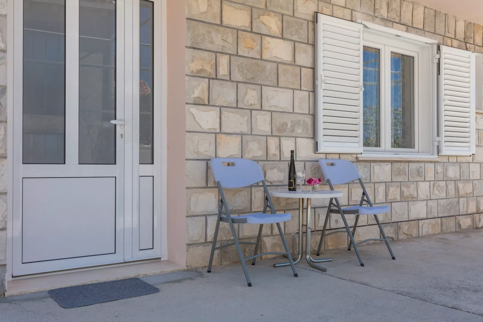 Apartments Oleander Sea View - One Bedroom Apartment with Terrace and Sea View (Mali)-Outdoor