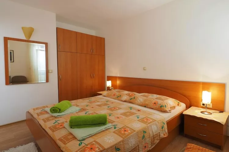 Apartments & Room Eva Slano - Two Bedroom Apartment with Terrace and Sea View (Veliki)-Schlafzimmer