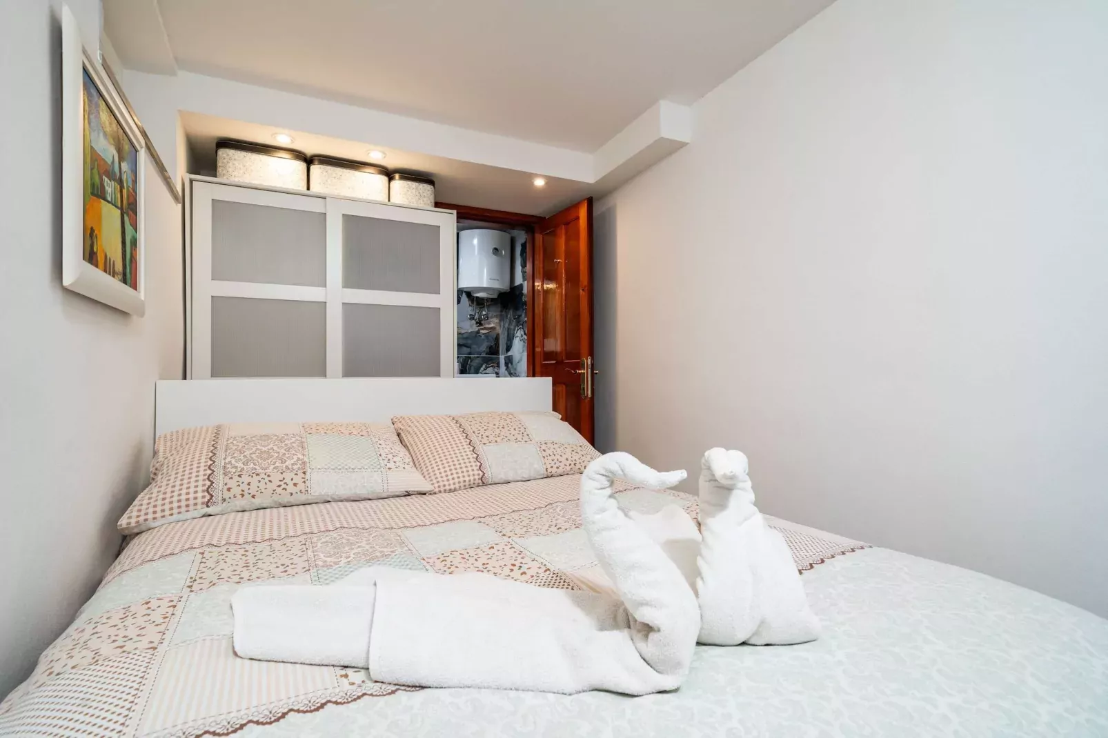 Apartment & Room Sunset Beach - One Bedroom Apartment with Terrace and Garden View-Bedroom
