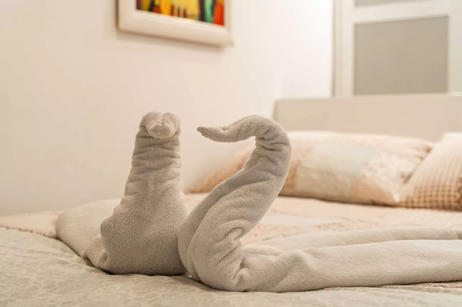 Apartment & Room Sunset Beach - One Bedroom Apartment with Terrace and Garden View-Bedroom