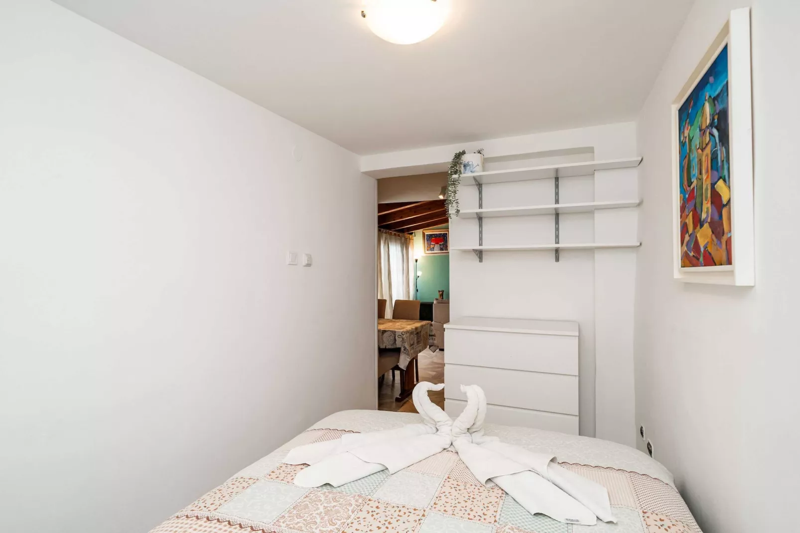 Apartment & Room Sunset Beach - One Bedroom Apartment with Terrace and Garden View-Bedroom