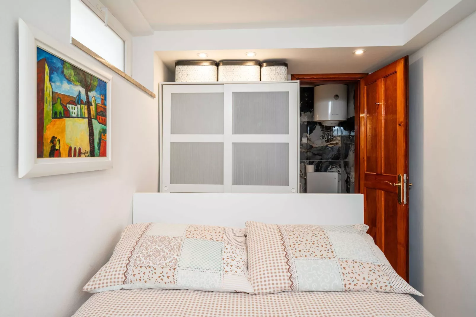 Apartment & Room Sunset Beach - One Bedroom Apartment with Terrace and Garden View-Bedroom