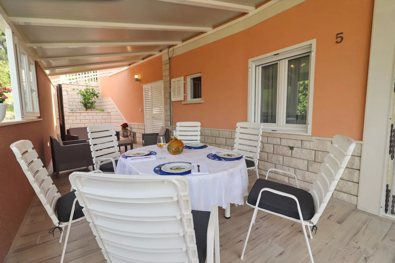 Apartments Villa Marijana - Standard Two Bedroom Apartment with Terrace and Garden View (Marijana 5)-Terrasse