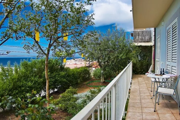 Apartments Sipa - Garden One Bedroom Apartment with Balcony and Partial Sea View (Apartman C)-Terrace balcony