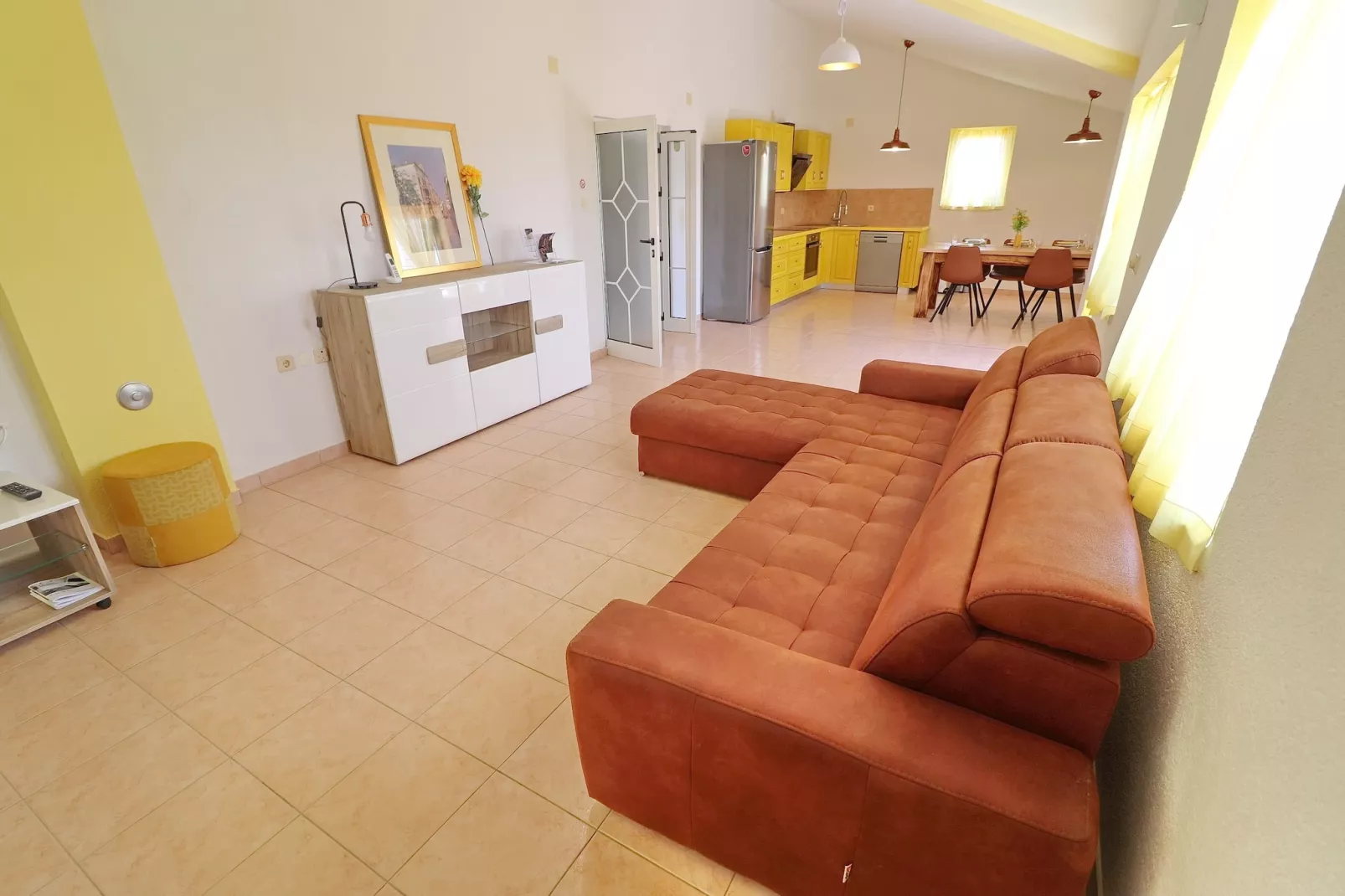 Apartments Villa Michele-Three Bedroom Apartment with Partial Sea View ( Grejp )-Living room