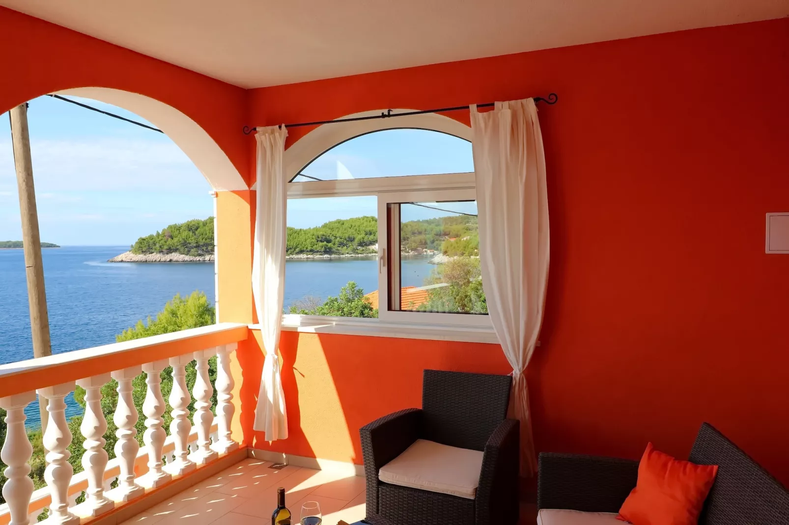 Holiday Home Adriatic View-Three Bedroom Apartment with Terrace and Sea View-Terrace