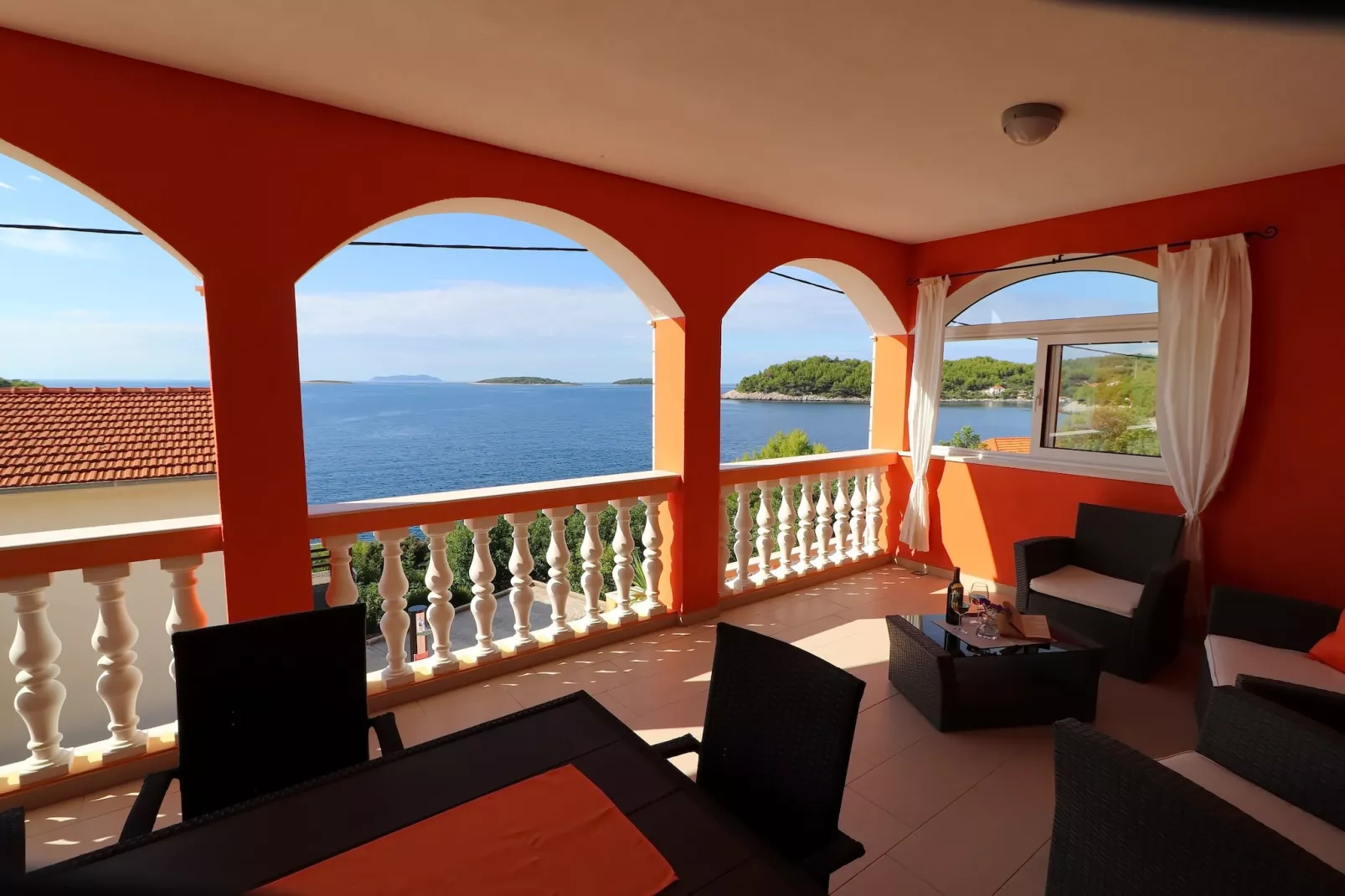 Holiday Home Adriatic View-Three Bedroom Apartment with Terrace and Sea View-Terrace