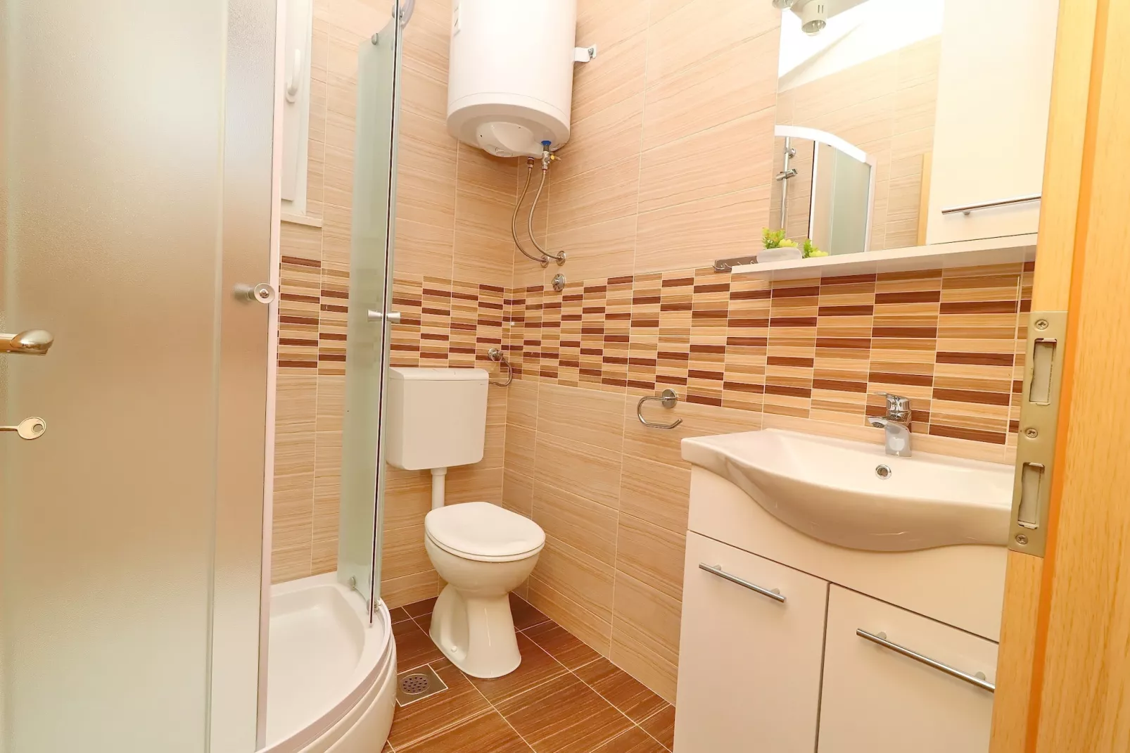 Holiday Home Adriatic View-Two Bedroom Apartment with Terrace and Sea View-Salle de bain