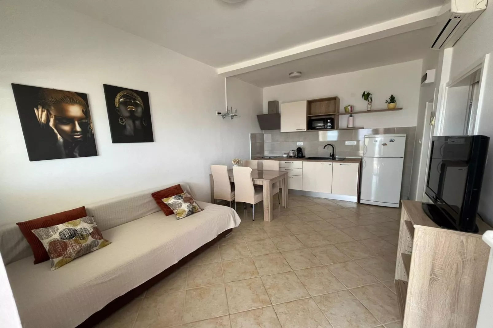 Apartments Dobrila - One Bedroom Apartment with Terrace - A1-Kitchen