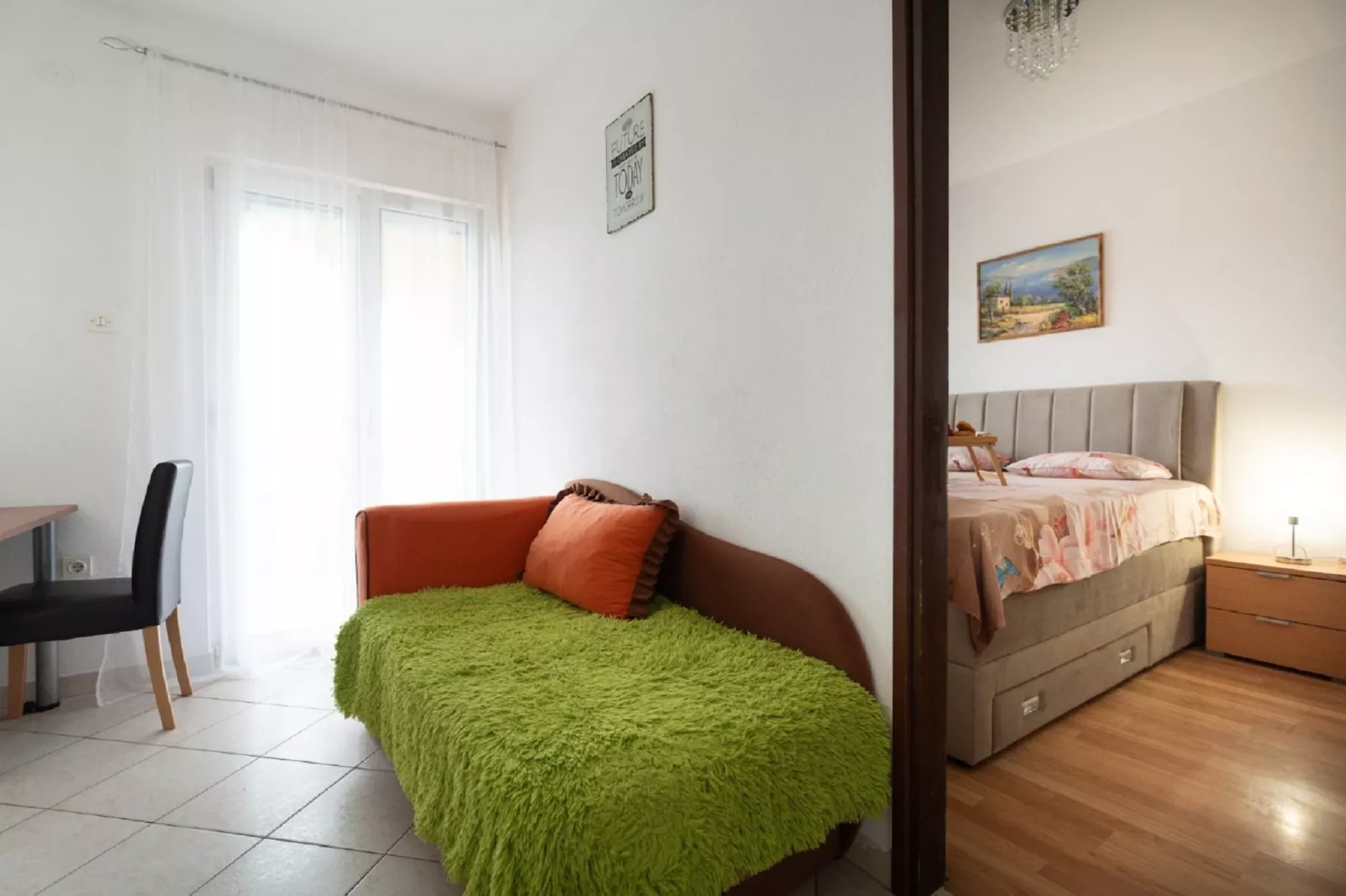 Apartments Milic - One Bedroom Apartment with Sea View and Terrace A-Living room