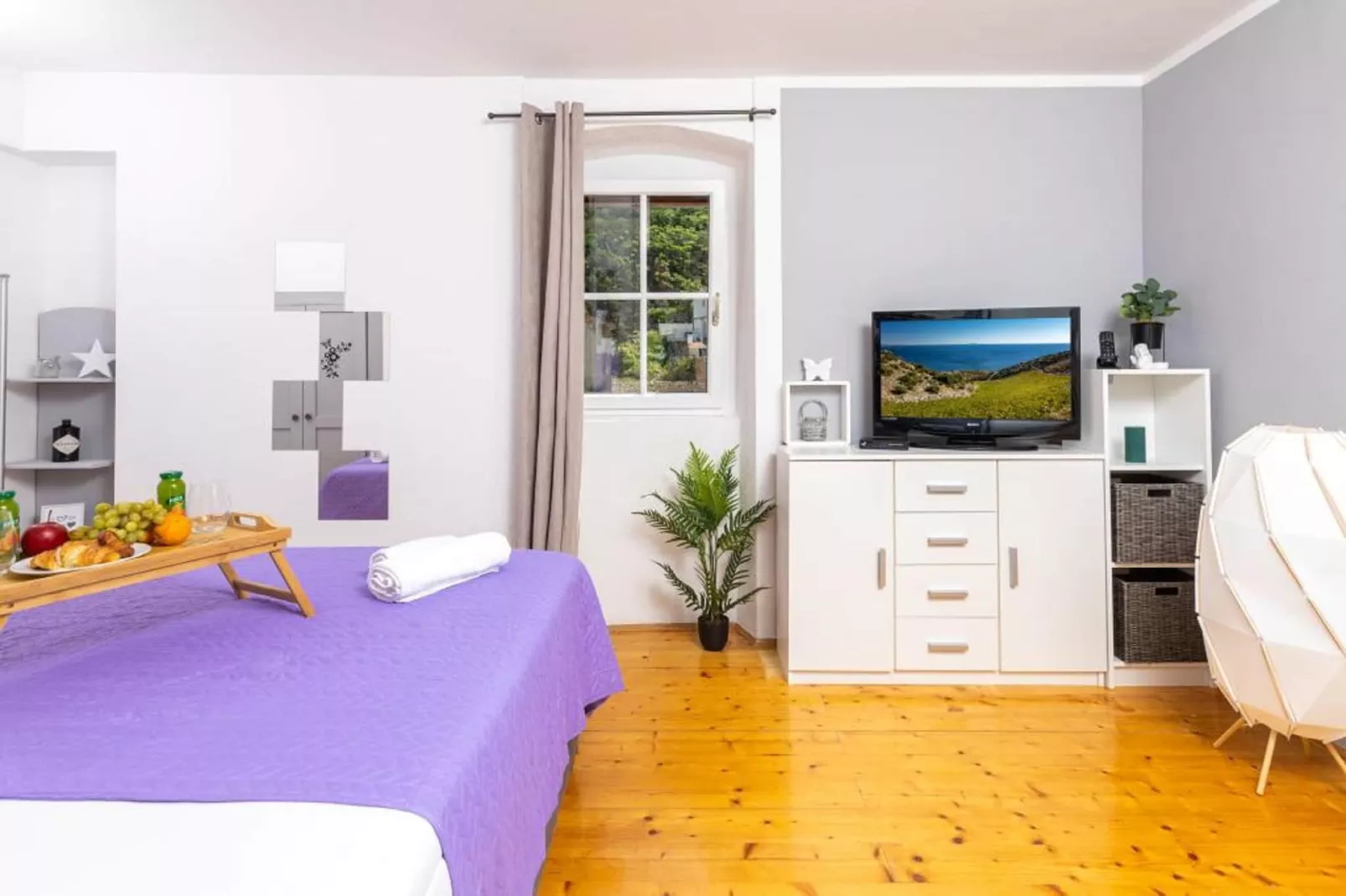 Apartments Vela Stiniva - Two Bedroom Apartment with Terrace and Sea View - A1 (67633)-Bedroom