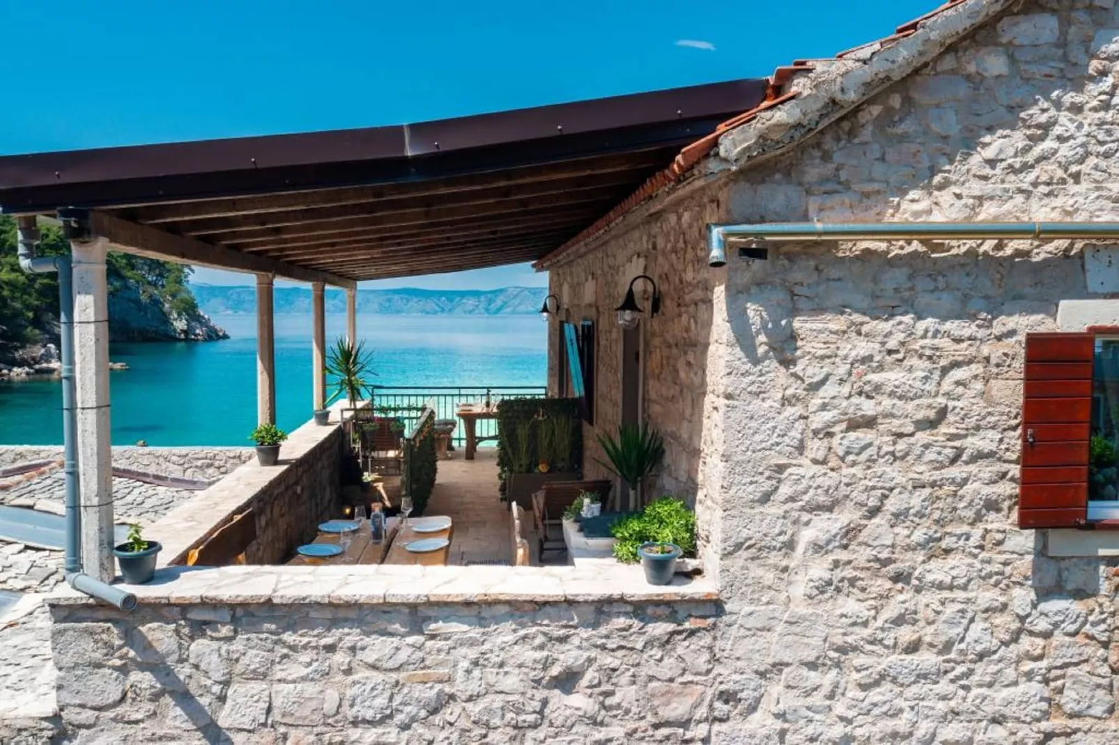 Apartments Vela Stiniva - Two Bedroom Apartment with Terrace and Sea View - A1 (67633)-Outdoor
